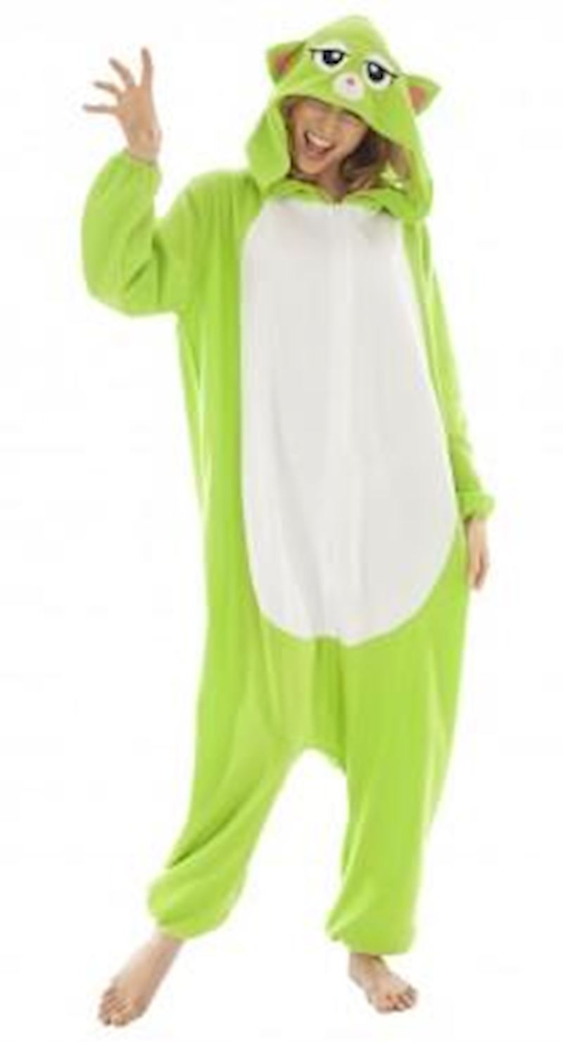 Costume chat, 164cm, vert 