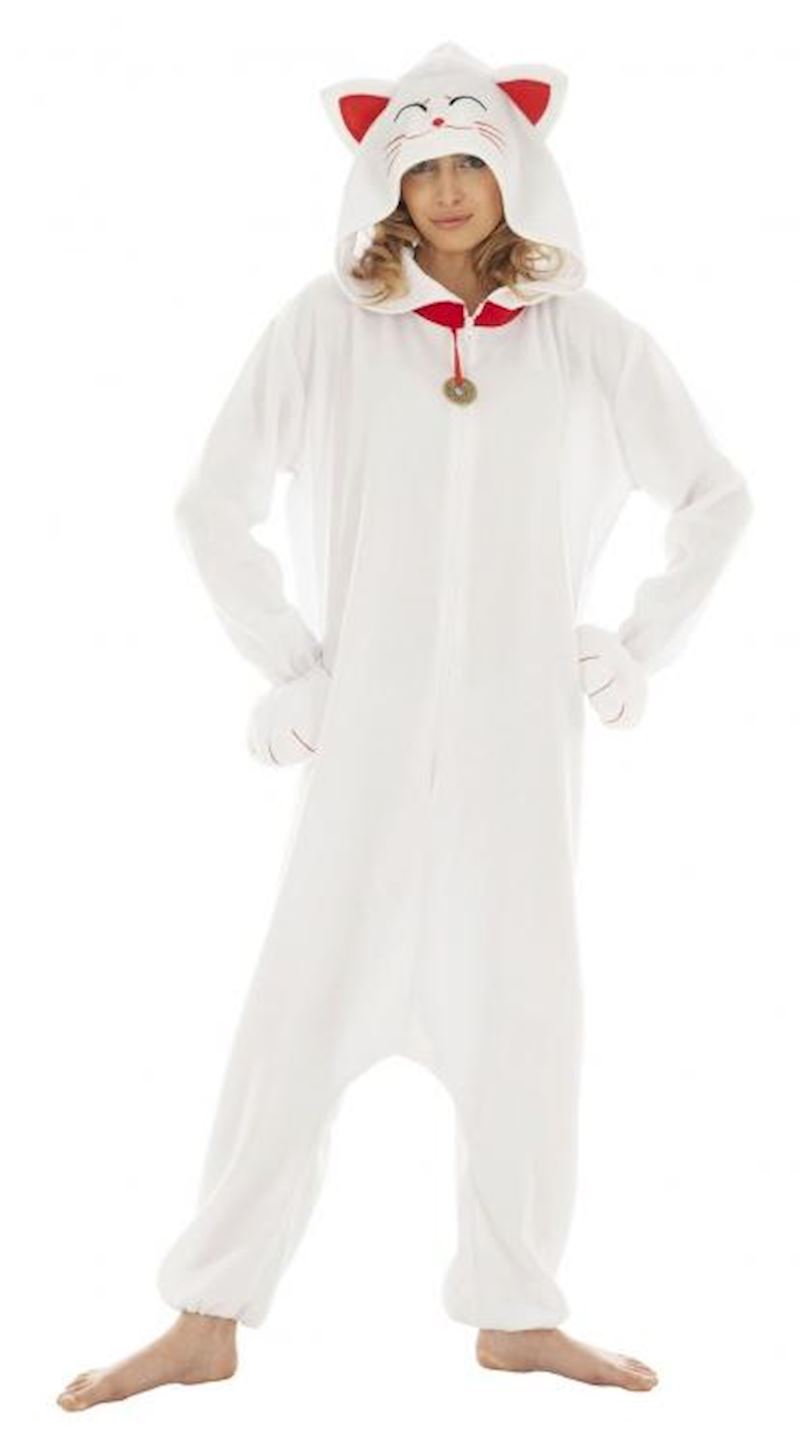 Costume chat, 164cm, blanc 