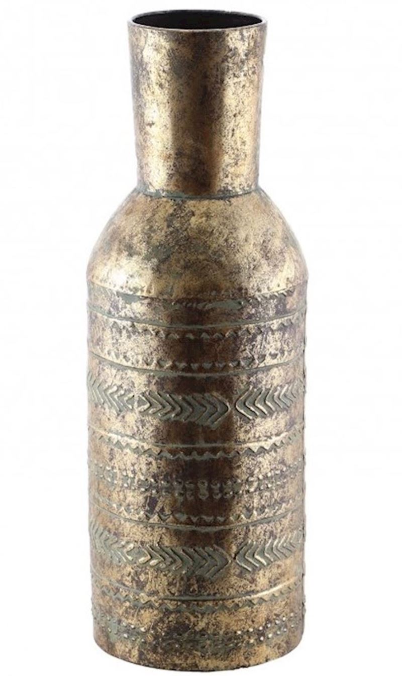 Metall Vase gold 48cm DM 16cm