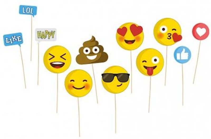 Accessoires amusants, Emoji 12 pièce