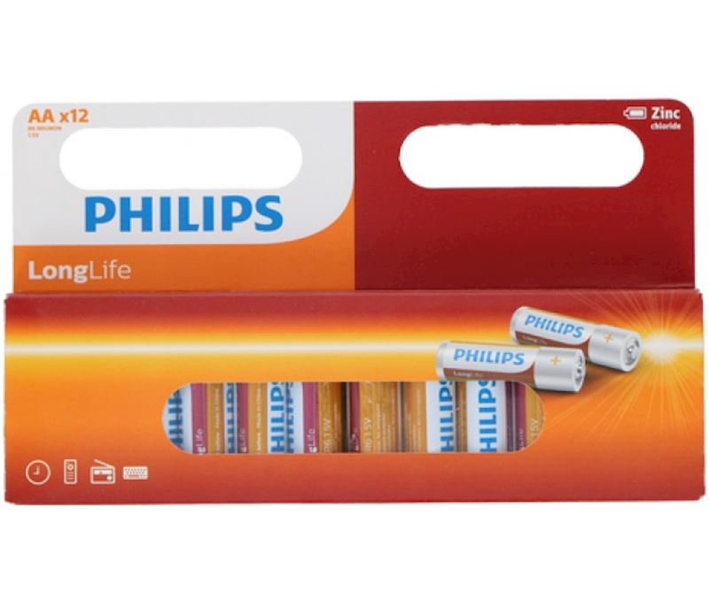 Batterien 12 Stk. im Blister Philips R6/AA