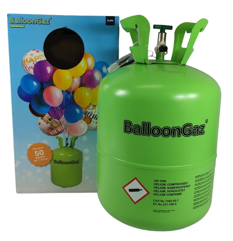 Ballongas Heliumtank 0.4l für 50 Ballone 23cm DM