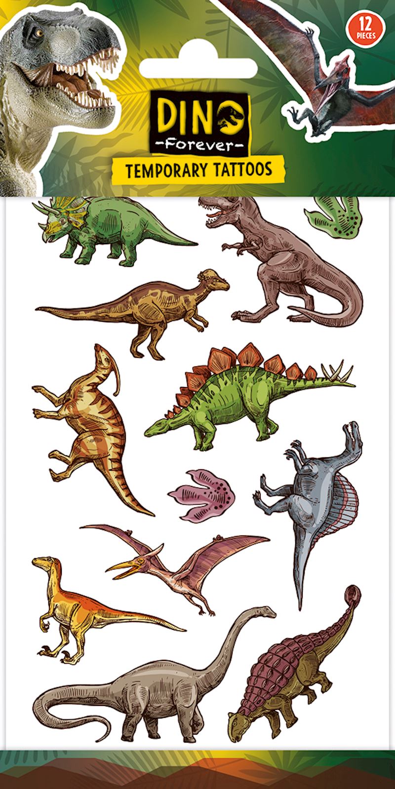 Tattoo Set Dinosaure 