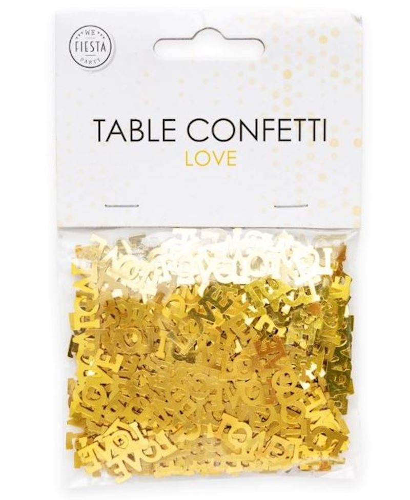 Confetti de table love dorés 14 g