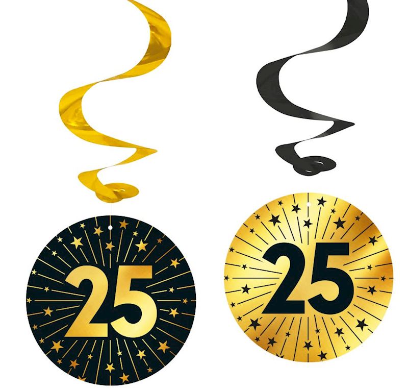 Décoration à suspendre 25 4 pcs, Golden Celebrations