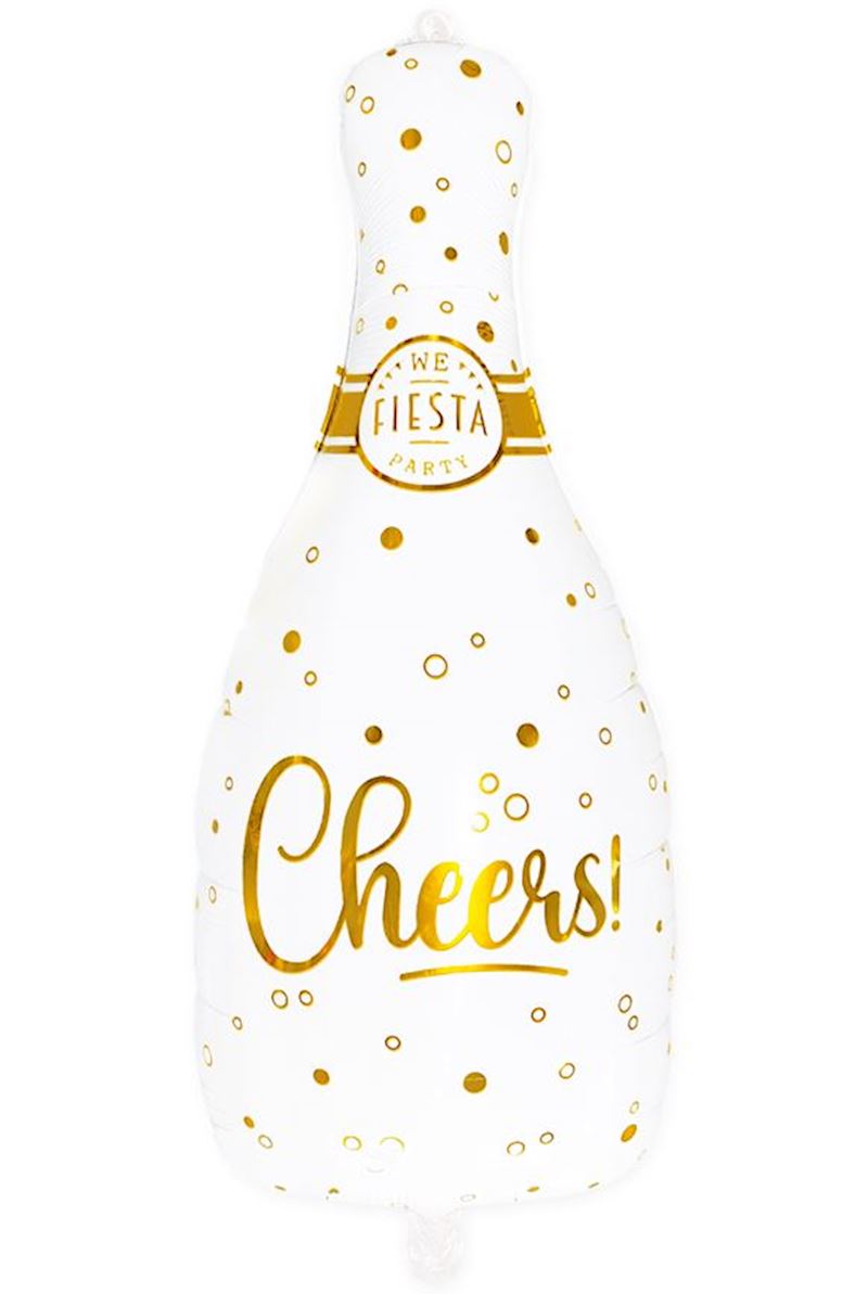Ballon alum. bouteille de champgne 74 cm, en sachet