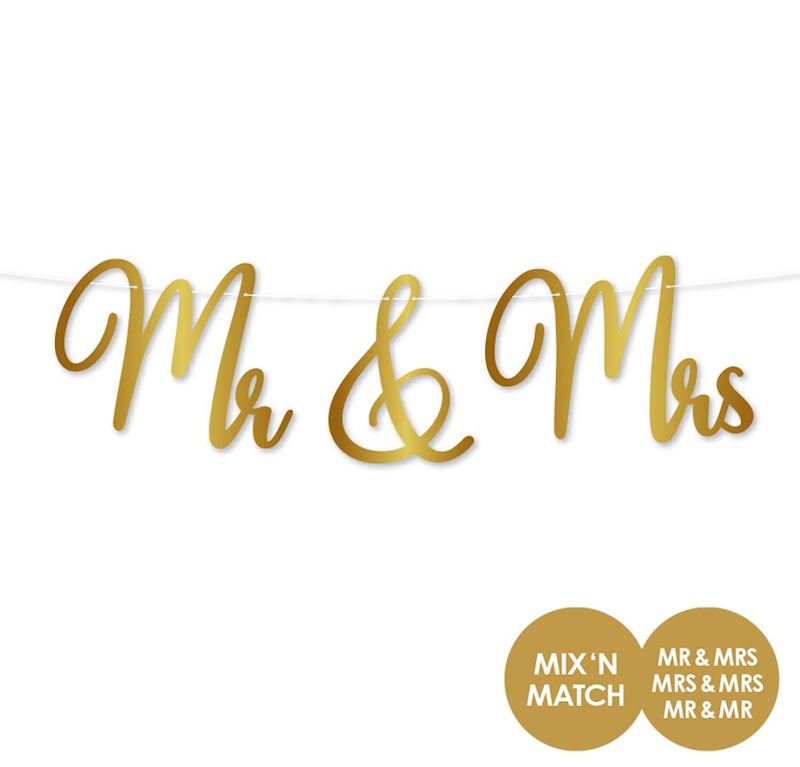 Guirlande Mr & Mrs 2 m 