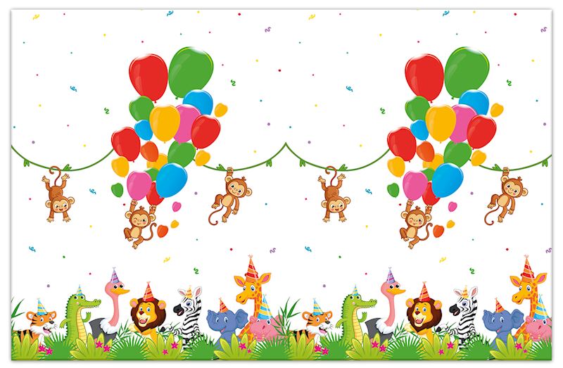 Tapis pout table Jungle Balloons, 120x180 cm