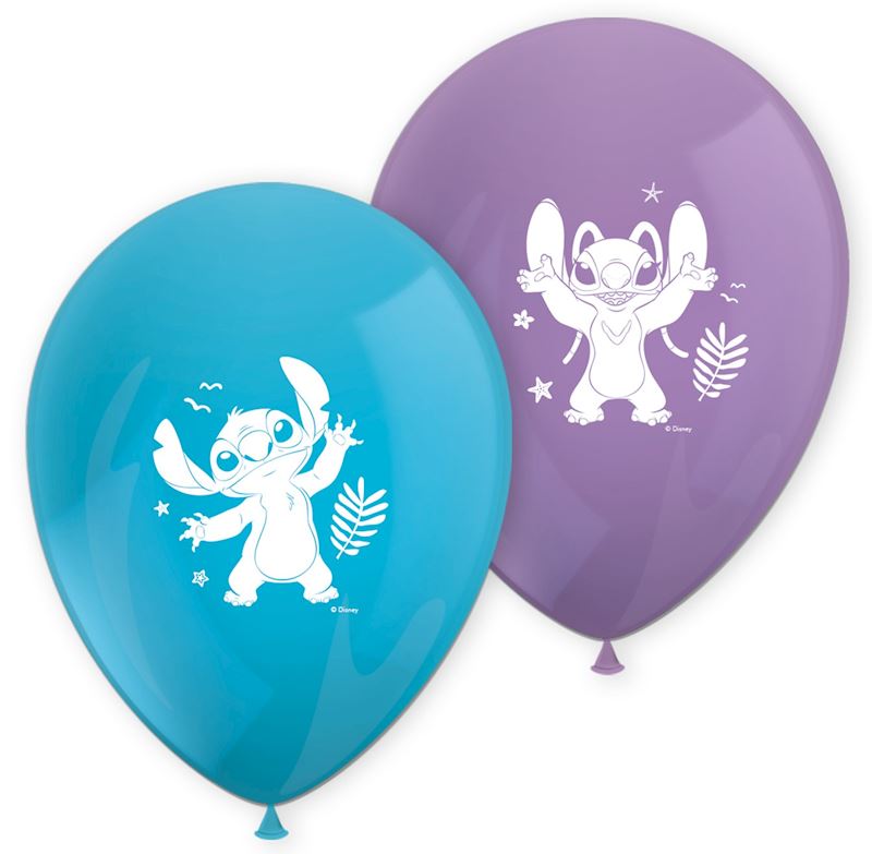 Ballons Stitch & Angel 8 pcs 