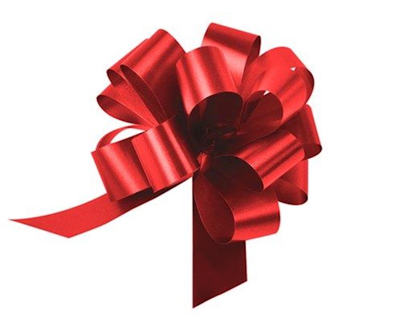 Noeud pour cadeaux, rouge 15 cm