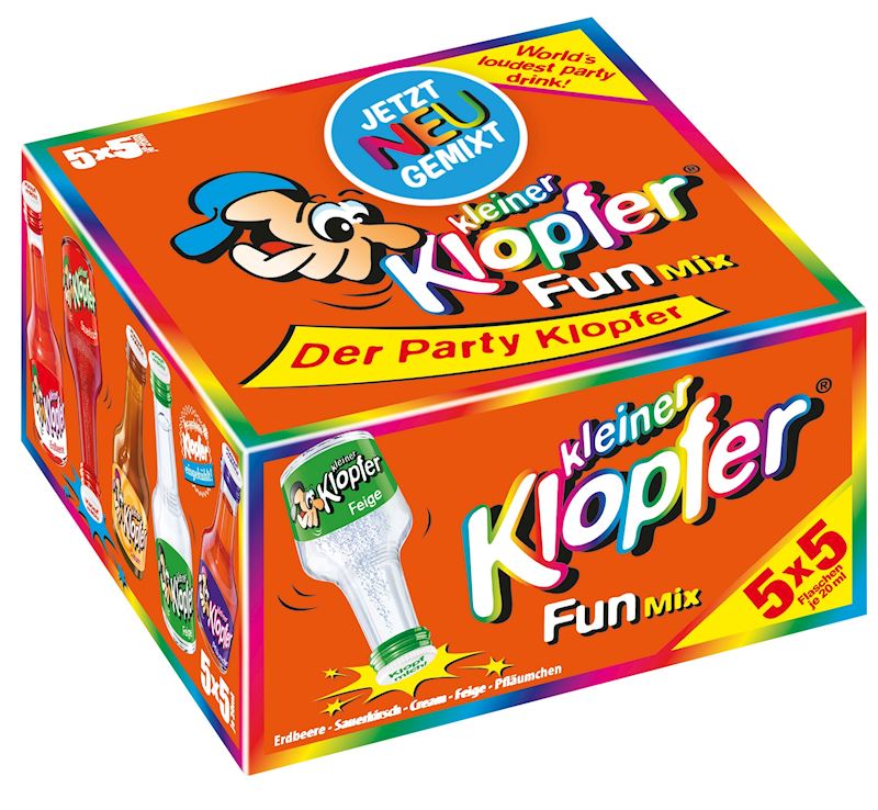 Kleiner Klopfer Fun Mix ass. 5 sortes à 20ml, 16.4% vol.