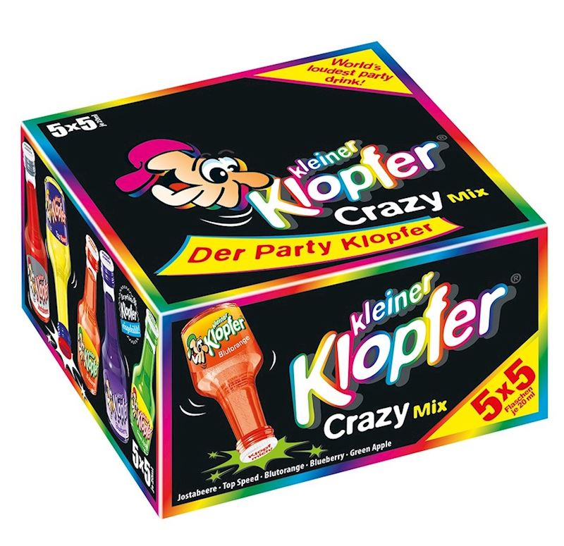 Kleiner Klopfer Crazy Mix ass. 5 sortes à 20ml, 16.4% vol.