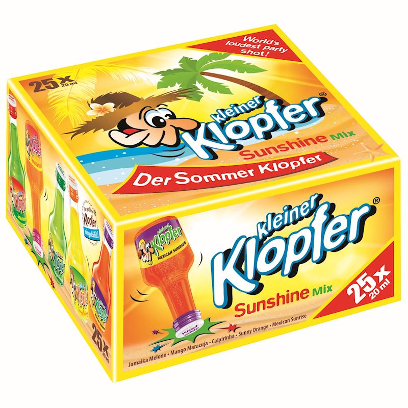 Kleiner Klopfer Sunshine Mix 5 Sorten à 20ml, 17% Vol.