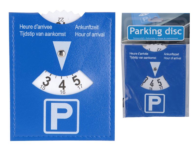 Disques de stationnement en carton bleu 11x15 cm