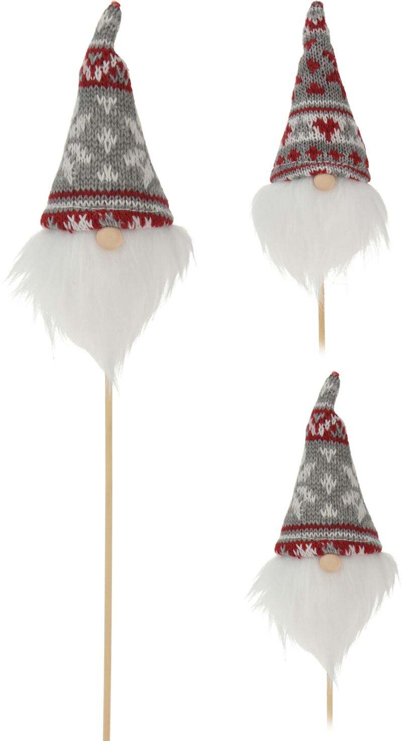 Tête de père noël à coller 2 ass.
