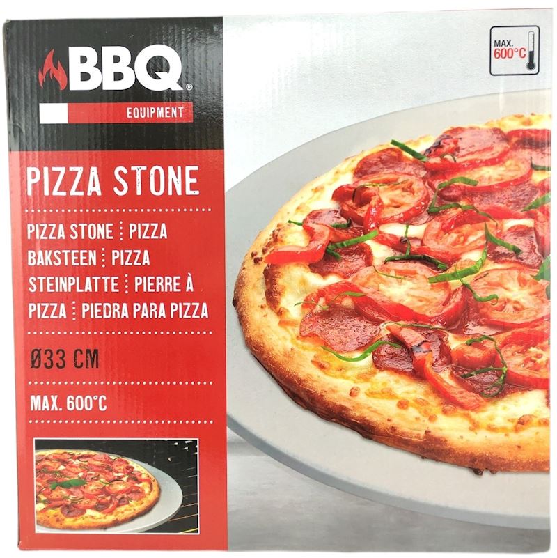 Pizza Steinplatte für Grill 33cm, bis 600 Grad erhitzbar