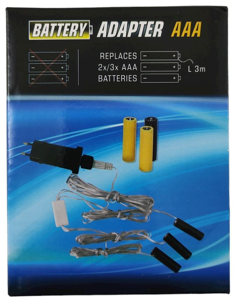 Batterie-Adapter 3xAAA Kabellänge 3m