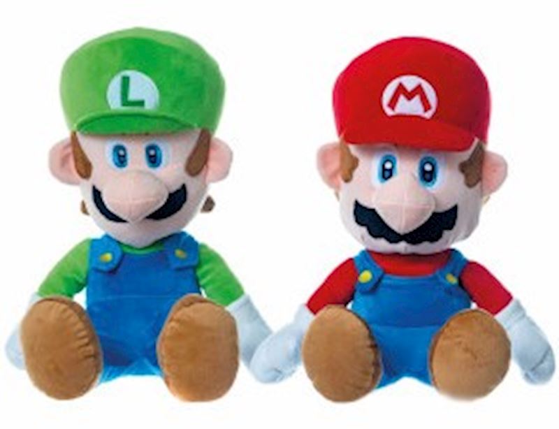 Plüsch Nintendo Mario/Luigi 62cm 2xsort.
