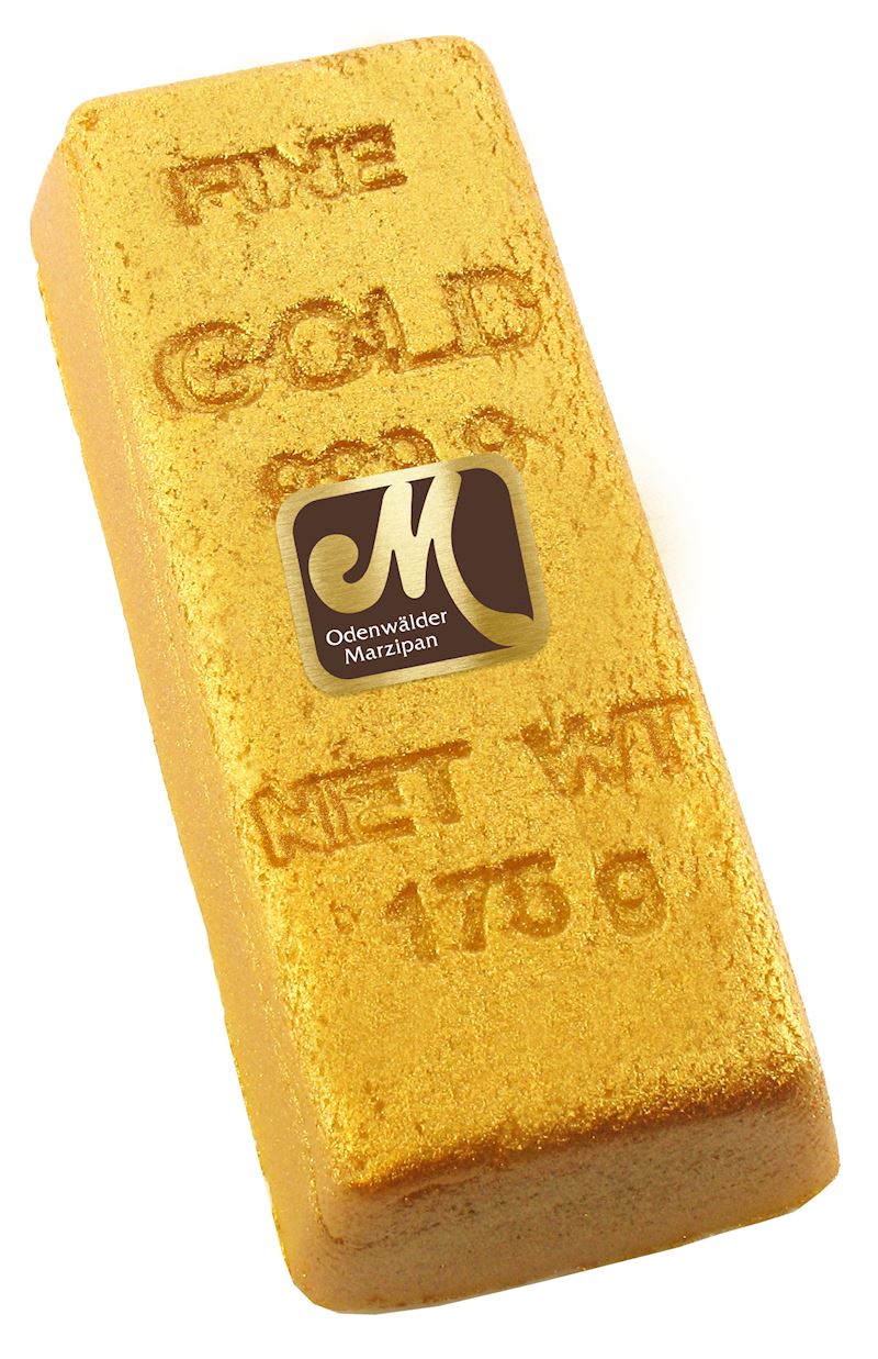 Lingot d'or en pâte d'amande 175 g