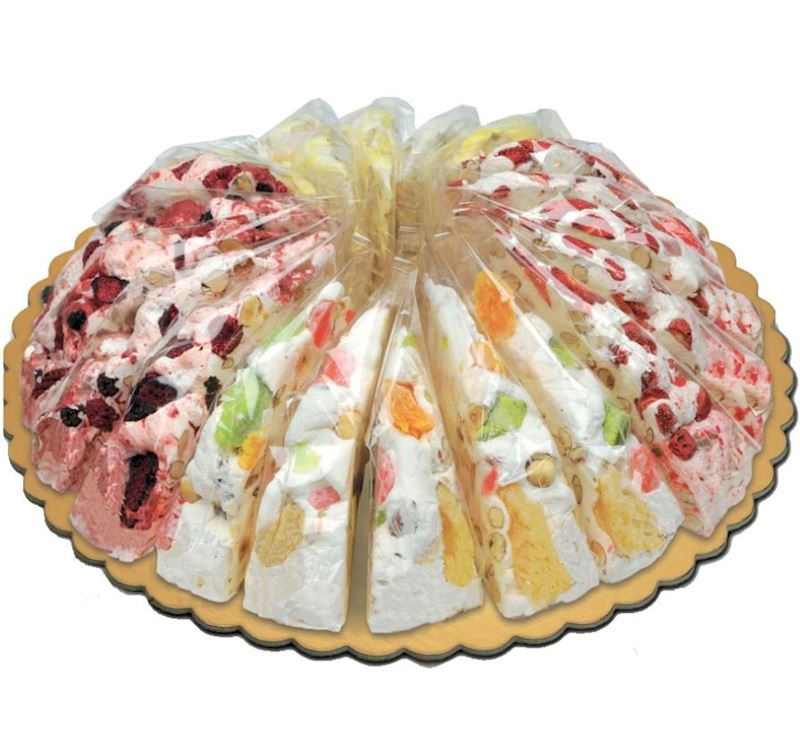 Gâteau au nougat blanc 165gr. avec fruits