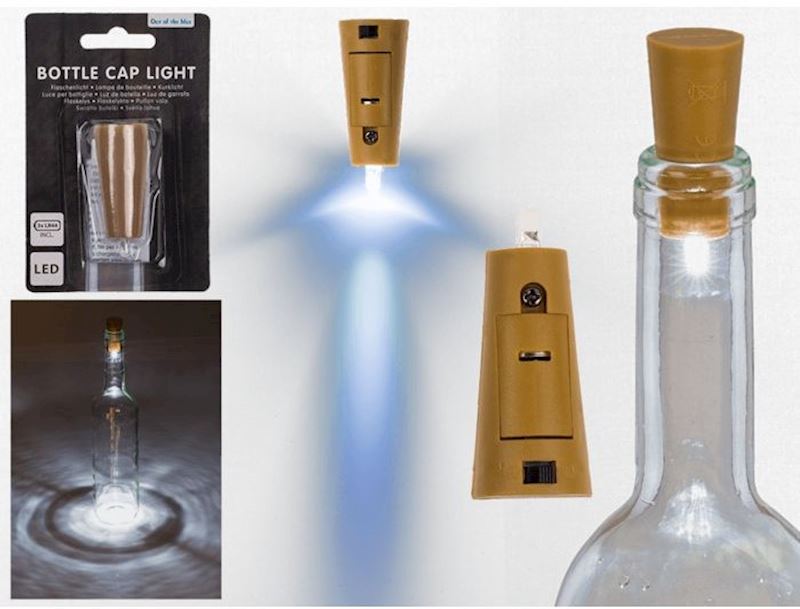 Lampe de bouteille avec LED incl. piles
