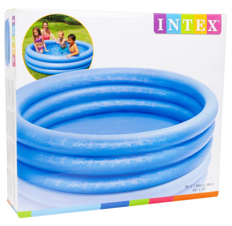 Aufblasbarer Kinder Pool blau 168x38cm