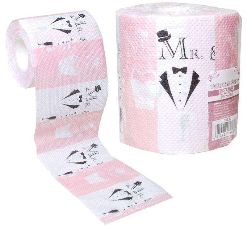 Toilettenpaper Mr. & Mrs. 10 cmx25 m